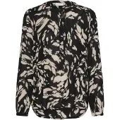 Kaffe Bluse 'Pollie' beige / sort