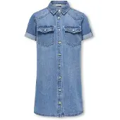ONLY GIRLS Kjole 'ONLKOGLISA' blue denim