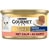 Gourmet Gold Mousse med laks vådfoder til katte (85 g)