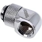 Alphacool Eiszapfen Connector Series L-connector - Kølevæske system tilpasning - krom