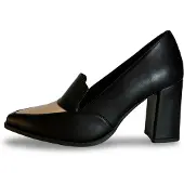 Nae Vegan Shoes Pumps 'JULIA' beige / sort