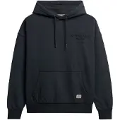 Superdry Superdrytil kvinder. W2012575A Luxe Casual Relaxed hættetrøje marineblå (S), Bomuld