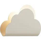QAZQA Børnevæglampe beige sky med sol - Cloudy