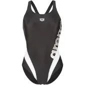 Arena Badedragt 'STRIPEFLOW' sort / hvid