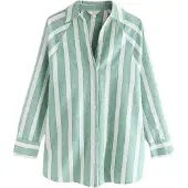 Next Bluse lysegrøn / hvid