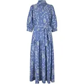 Dea Kudibal Kjole 'Palma' blue denim / hvid