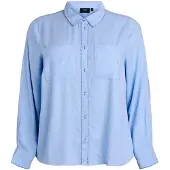 Zizzi Bluse 'Esmile' lyseblå