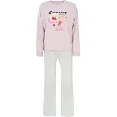 Dagi Pyjamas blå / lyselilla / kirsebærsrød / hvid