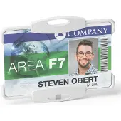 Durable Kortholdere, 898810, 1 kort, HxB: 5,4 x 8,7 cm, grå, pakke med 10 stk
