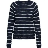 ONLY Pullover 'JDYEllen' ultramarinblå / hvid
