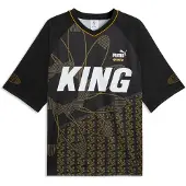 Puma Fodboldtrøje 'King' mørkegul / mørkegrå / sort / hvid