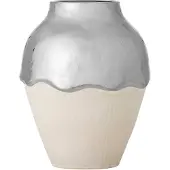 Bloomingville Silvio Vase, Sølv, Stentøj