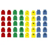 Softee Numbered 16-20 Træningsvest 5 Enheder