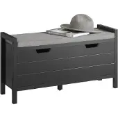 SoBuy skobænk 91x31x50cm med pude