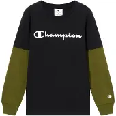 Champion Shirts oliven / sort / hvid