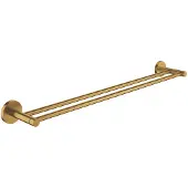 GROHE Essentials Dobbelt Håndklædestang - Børstet Messing
