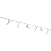 QAZQA Moderne skinnesystem hvid med 6 beige spots 1-faset - Slimline Avery