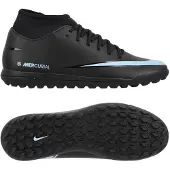 Nike Mercurial Superfly 10 Club TF Shadow - Sort/Blå - Turf (TF), størrelse 42