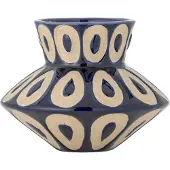 Bloomingville Bashir Vase, Blå, Stentøj