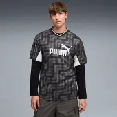Puma Essentials Block Relaxed Football Jersey Men, Clothing, Black, 4XL