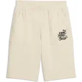 Puma MID 90s Relaxed Long Shorts Youth, Kids, Alpine Snow, 11-12Y