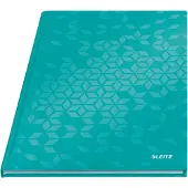 Leitz WOW - Notesbog - hylsterindbundet - A4 (210 x 297 mm) - 80 ark - linjeret - isblå