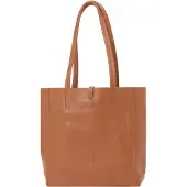 Zwillingsherz Shopper cognac