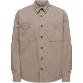 Only & Sons Skjorte 'ONLY &amp; SONS ONSALP Canvas Overshirt' brun