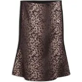 Puma T7 Leo Luxe Track Midi Skirt Women, Clothing, Black, M