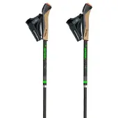 Gabel FLD Carbon Sulankstomos bėgimo ir šiaurietiškojo ėjimo lazdos, 115 cm, juodos