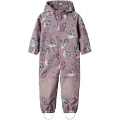 Name it Softshelldragt m. Fleece - Noos - NmfAlfa08 - Purple Dov - - 1 år (80) - Softshell