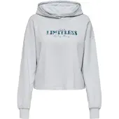 Only Play Sweatshirt 'Ja' beige / blå / grå
