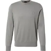 BOSS Sweater i bomuldsblanding med logopatch