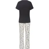 Vivance Pyjamas 'Dreams' sort / hvid