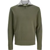 JJ REBEL Pullover 'JREBBEATON' mørkegrøn