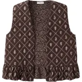 MANGO TEENS Vest 'Irma' brun / mørkebrun