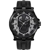 Police Herreur PEWJA2108203 Vertex Sort/Læder Ø47 mm
