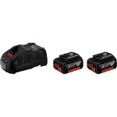 Bosch Professional Gal 1880 Cv+2x Gba 18v 50ah Oplader Og Batteri