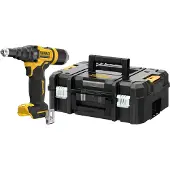 DeWalt DCF403NT-XJ, Sort, Gul, 2.4,3.2,4,4.8 mm, Aluminium, Rustfrit stål, 10000 kN, 2,5 cm, Batteri