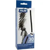 Milan Æske 30 Naturlige Kulstifter (cylindrisk Ø 6-8 Mm)