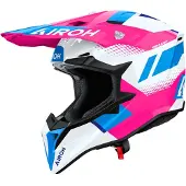 Airoh Wraaap Vision Crosshjelm Hvid/Pink 2XS