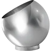 AYTM Globe urtepotte Ø21 cm Silver