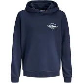 Jack & Jones Junior Sweatshirt 'JJBRANDON' navy / hvid