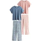 Next Pyjamas opal / lyserød / hvid