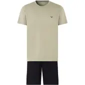 Emporio Armani Pyjamas kort grå / sort