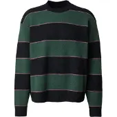 Abercrombie & Fitch Pullover 'ESSENTIAL' marin / grøn / gammelrosa