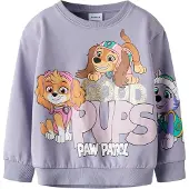 Name it Sweatshirt lysebeige / brun / pastellilla / hvid