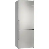 Bosch Serie | 4 KGN49VICT - Køleskab/fryser - bund-fryser - bredde: 70 cm - dybde: 66.7 cm - højde: 203 cm - 440 liter - Klasse C - børstet stål