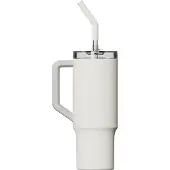 Xiaomi Straw Mug, Enkelt, 1 L, Hvid, Silikone, Rustfrit stål, Kop, Universel