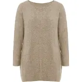 Imily Bela Strikkjole beige-meleret